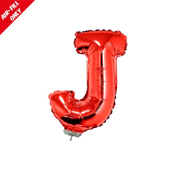 foil balloon letters red J