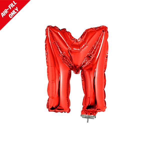 foil balloon letters red M
