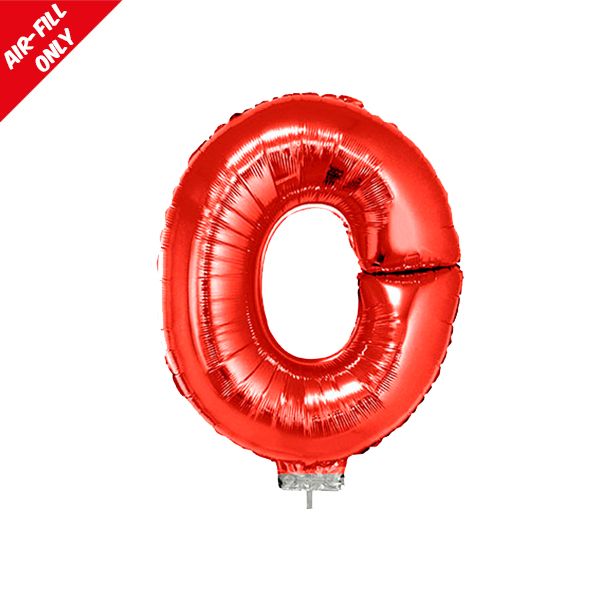 foil balloon letters red O