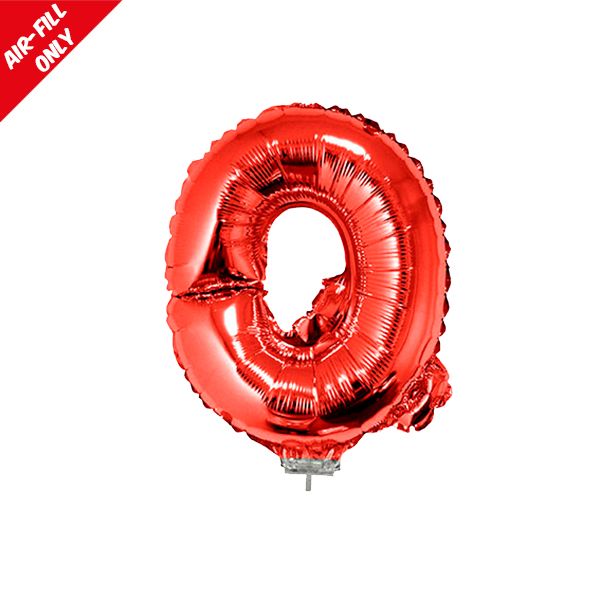 foil balloon letters red Q