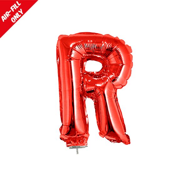 foil balloon letters red R