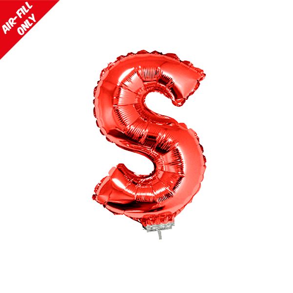 foil balloon letters red S
