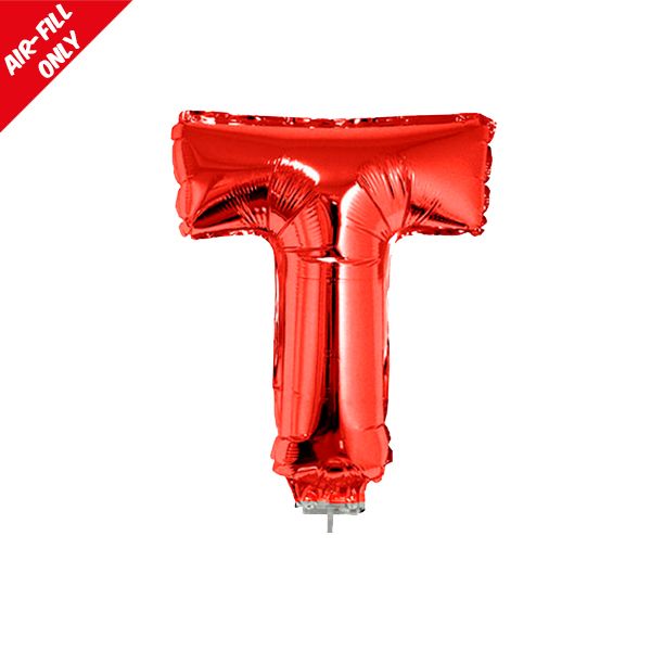 foil balloon letters red T