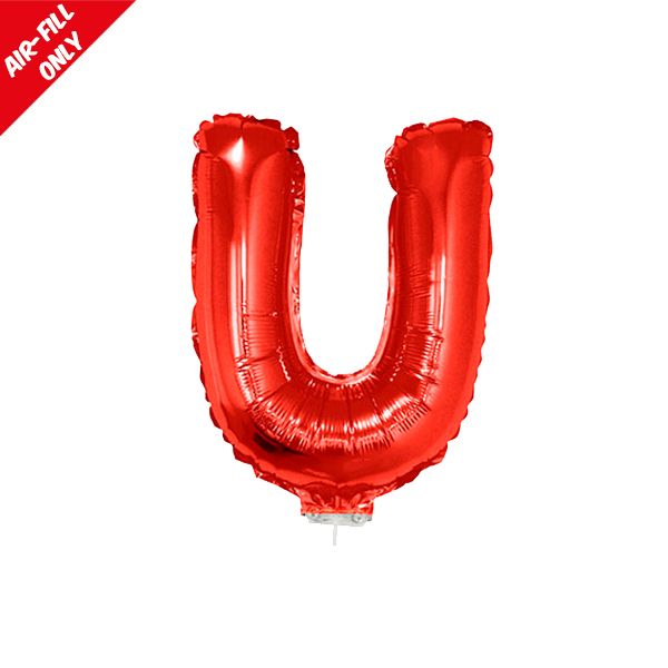 foil balloon letters red U