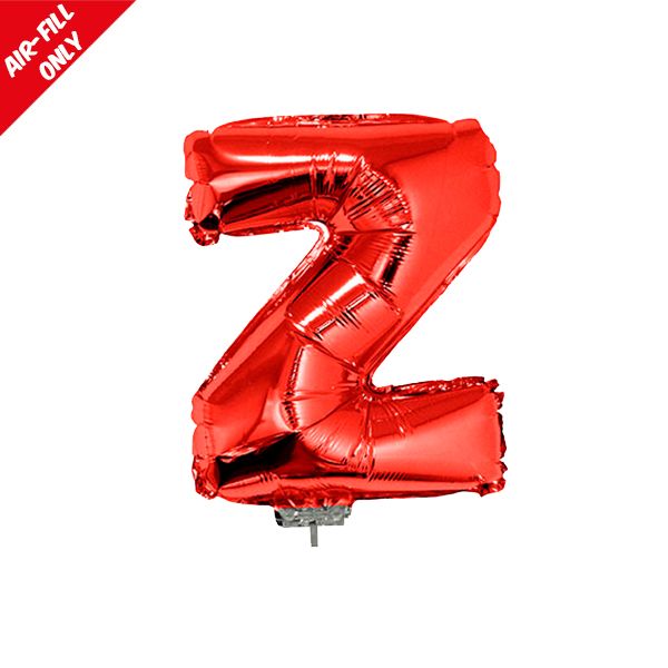 foil balloon letters red Z