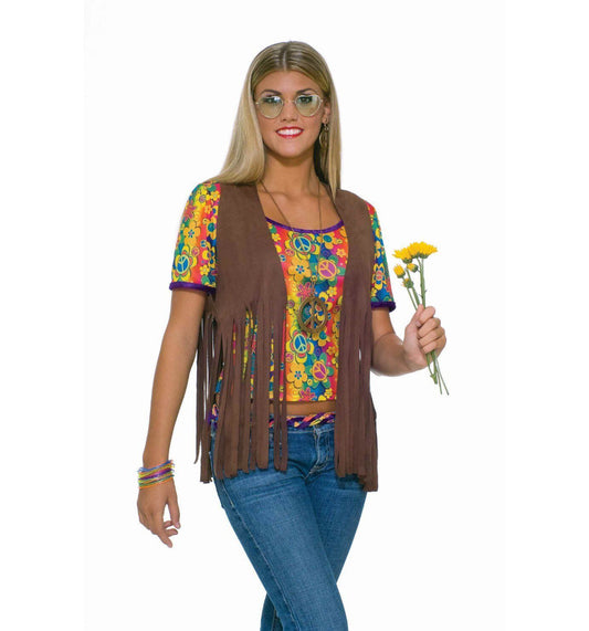 Sexy Hippie 60's Vest Costume Accessory