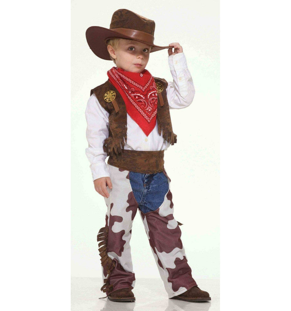Forum Novelties Cowboy Western Kid Toddler Child Costume Hat Vest Bandana Chaps