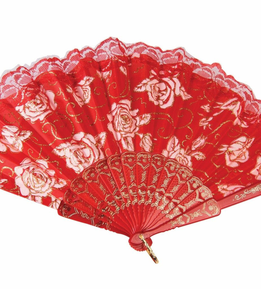 Day of the Dead Lace Fan Adult Costume Accessory