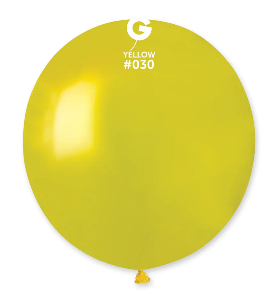 19" Metallic Color Latex Balloon, 1 Count