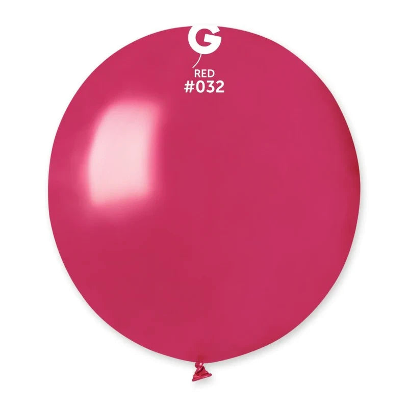 19" Metallic Color Latex Balloon, 1 Count