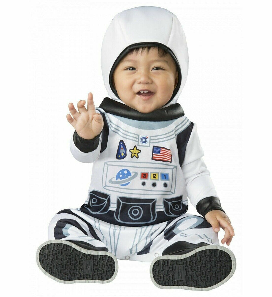 Astronaut Space Suit Tot Infant Costume Hood Jumpsuit