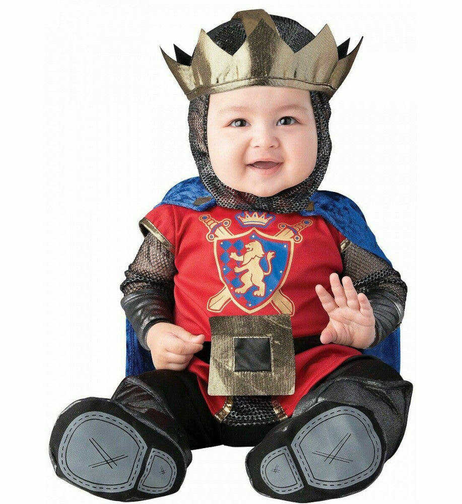 Sir Cuddles A-Lot Knight Infant Costume Jumpsuit Hood Detachable cape
