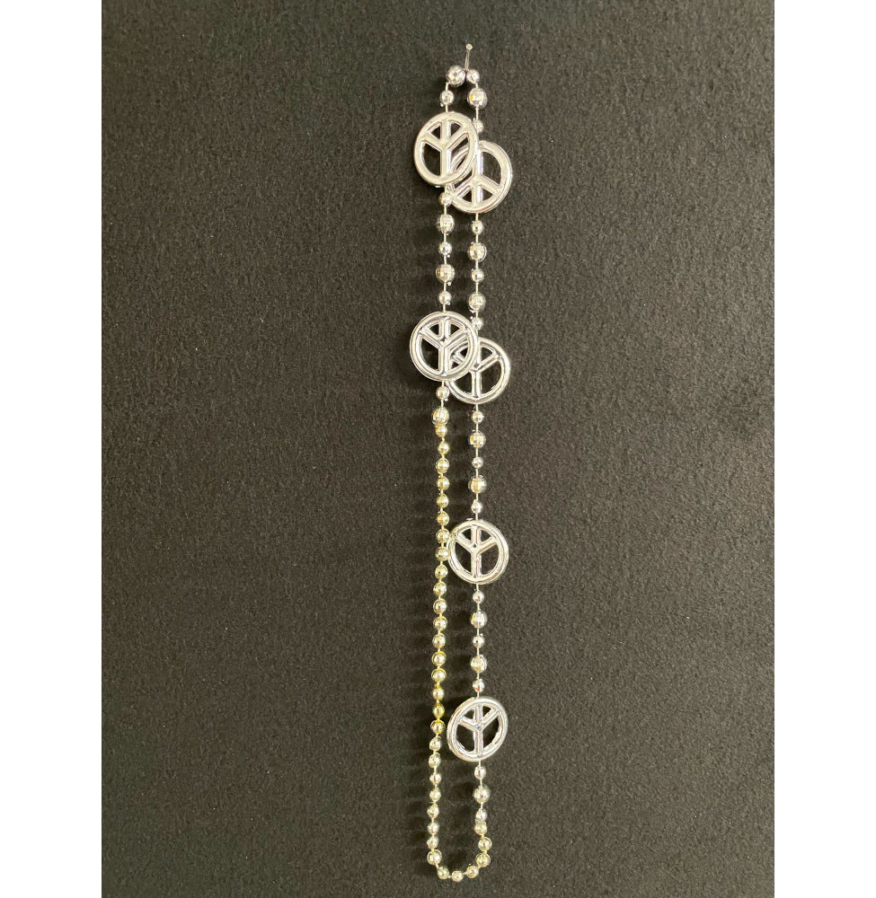 BEADS PEACE SIGN-33"