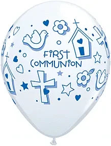 latex balloon FIRST COMMUNION SYMBOLS-BOY