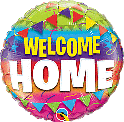 balloon foil Welcome Home