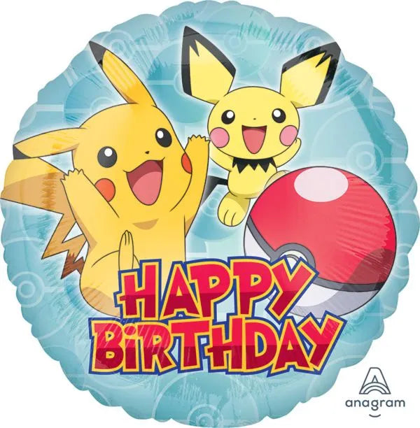 balloon foil birthday Pokemon