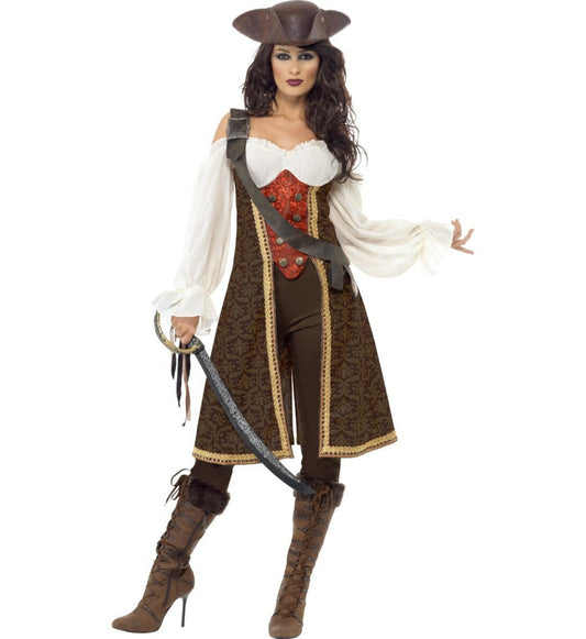 High Seas Pirate Wench Buccaneer Swashbuckler Adult Costume