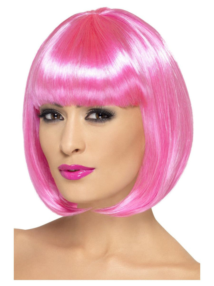 Partyrama wig, Pink One wig 12 in