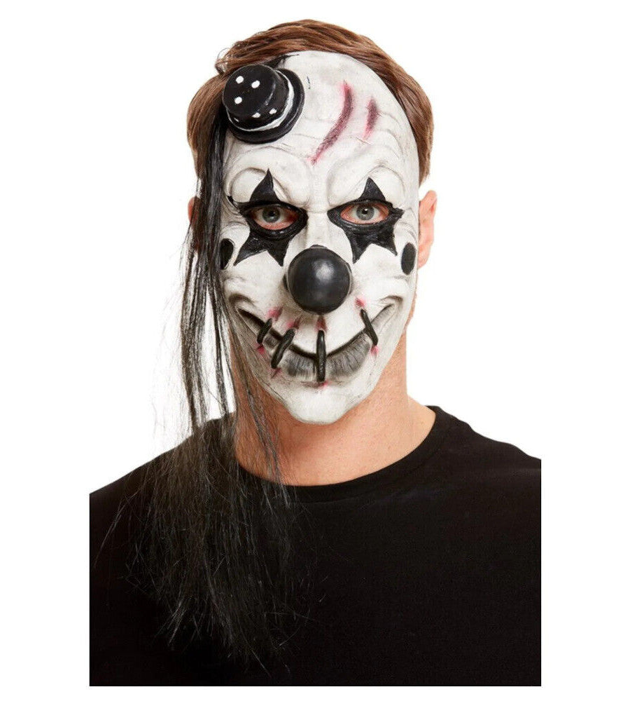Scary Clown Latex Mask Adult Costume Accessory