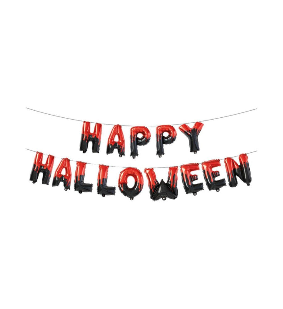 Happy Halloween Foil Balloon Letter Garland One count Foil balloon
