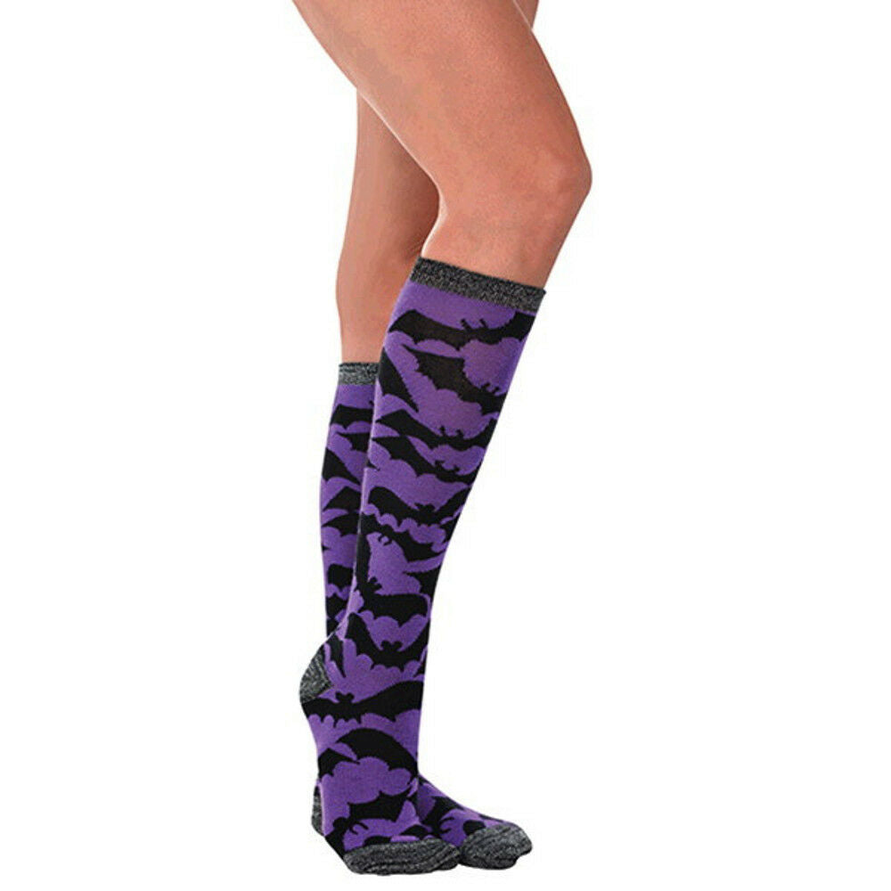 Bat Knee High Socks Adult Costume Accessory