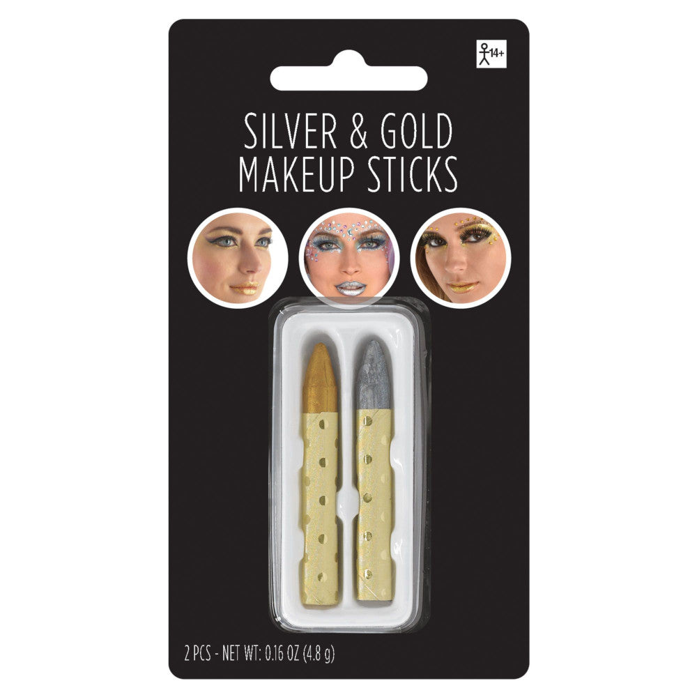 Silver & Gold Makeup Sticks 2 makeup sticks, 0.08 oz. 