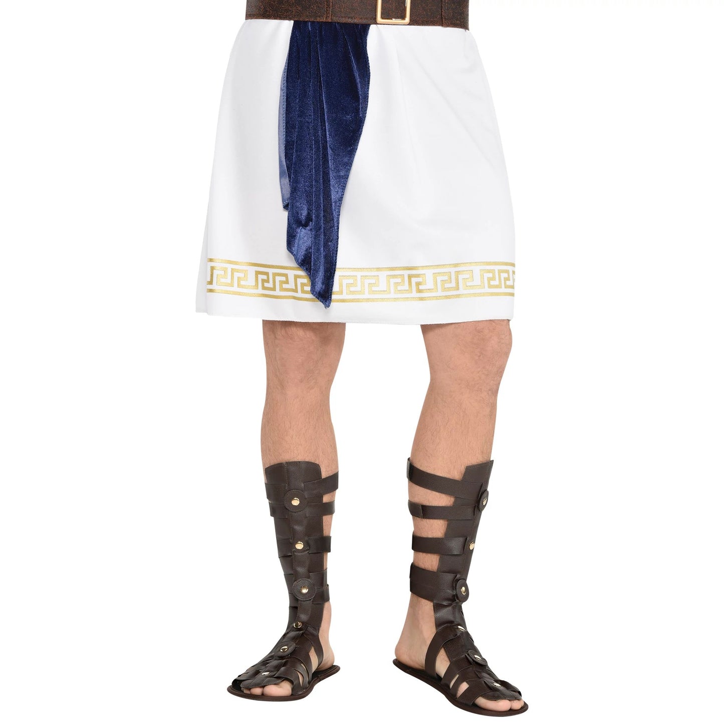 Roman Gladiator Deluxe Sandals Adult Costume Accessory, Small/Medium